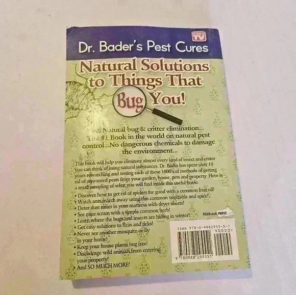 Natural Solutions to Things That Bug You: Dr. Bader's Pest CuresBook by Myles. - Picture 2 of 3
